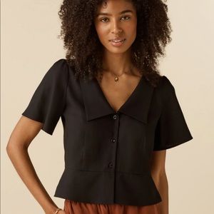 Vetta, removable collar blouse, xs